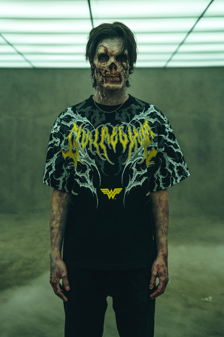 Dead Amazon "Side By Side" 199X Oversized Tee in Black