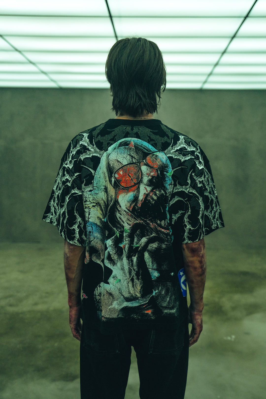 Dead Laugh "Side By Side" 199X Oversized Tee in Black