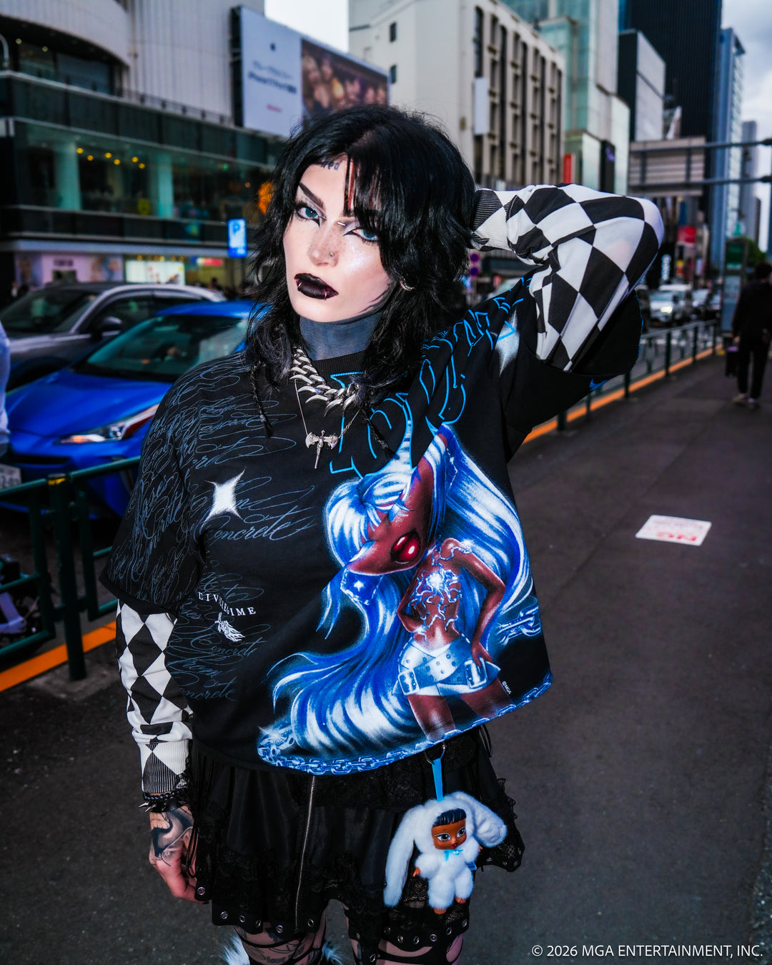 Bratcore 199X Jersey Twofer in Black/White