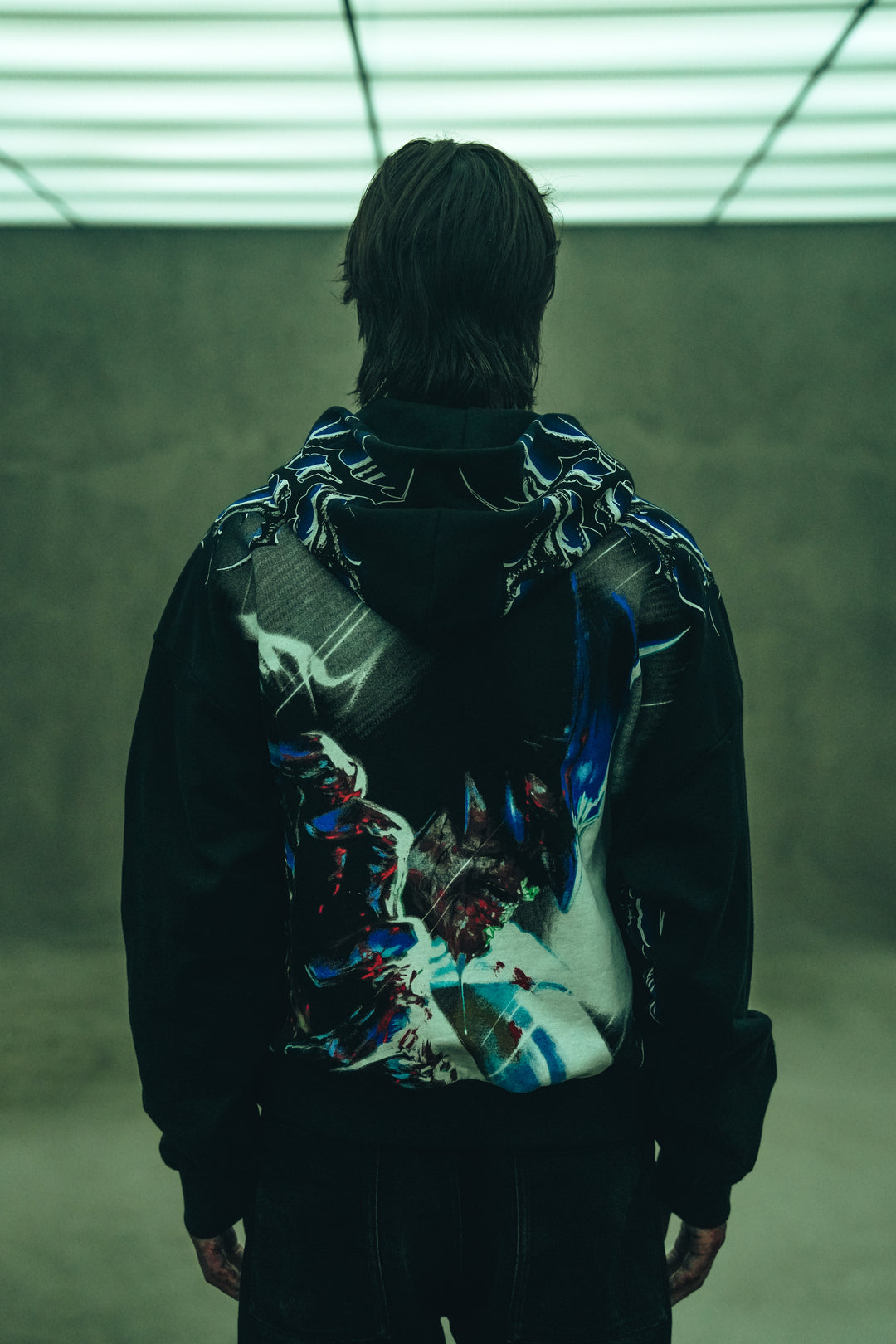 Throned Knight Outliers Distressed Zip Up Hoodie in Vintage Black