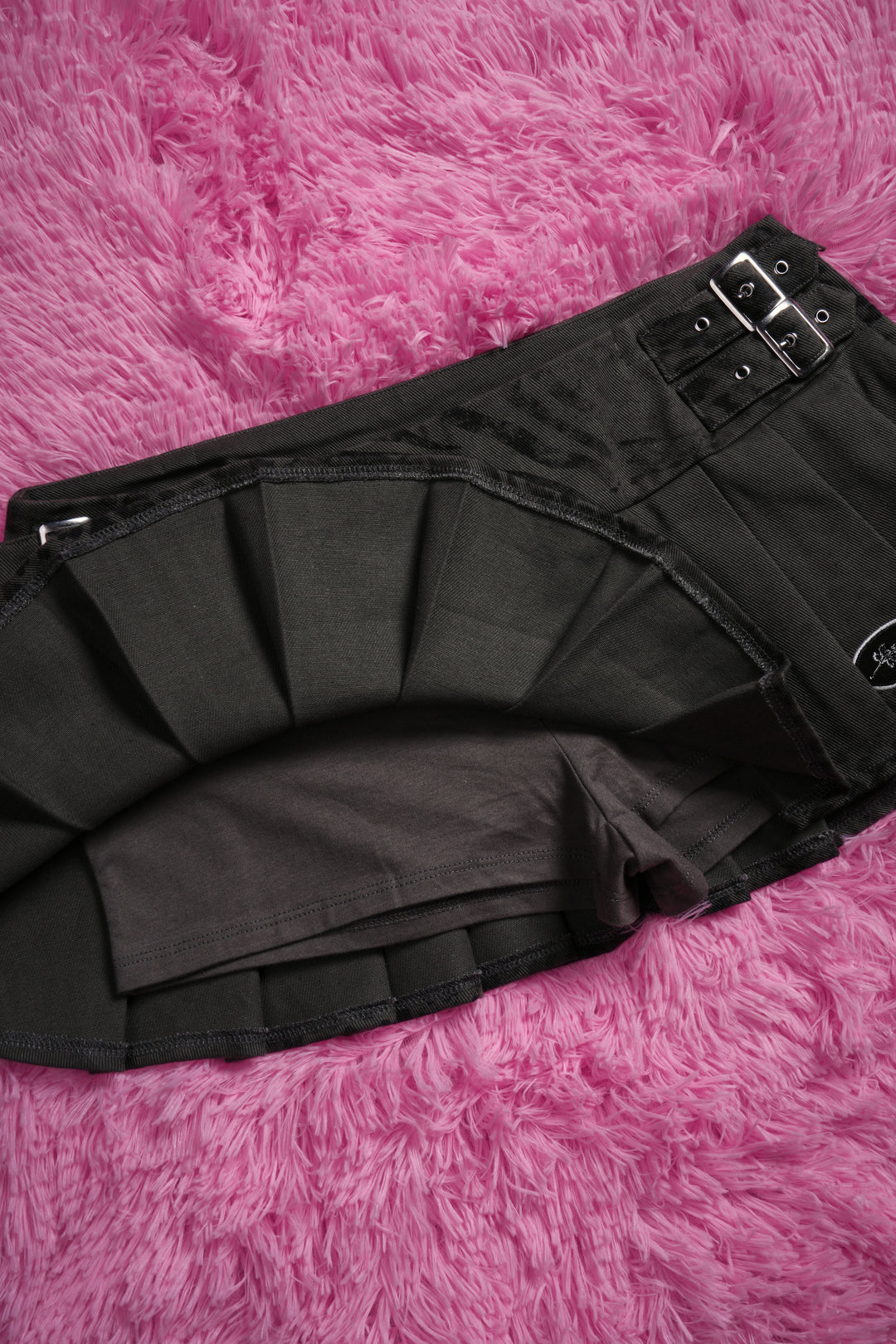 Detention Doll Mini Pleated Skirt in Black
