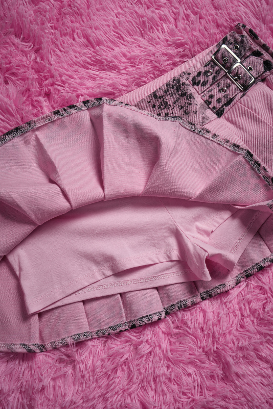 Detention Doll Mini Pleated Skirt in Baby Pink