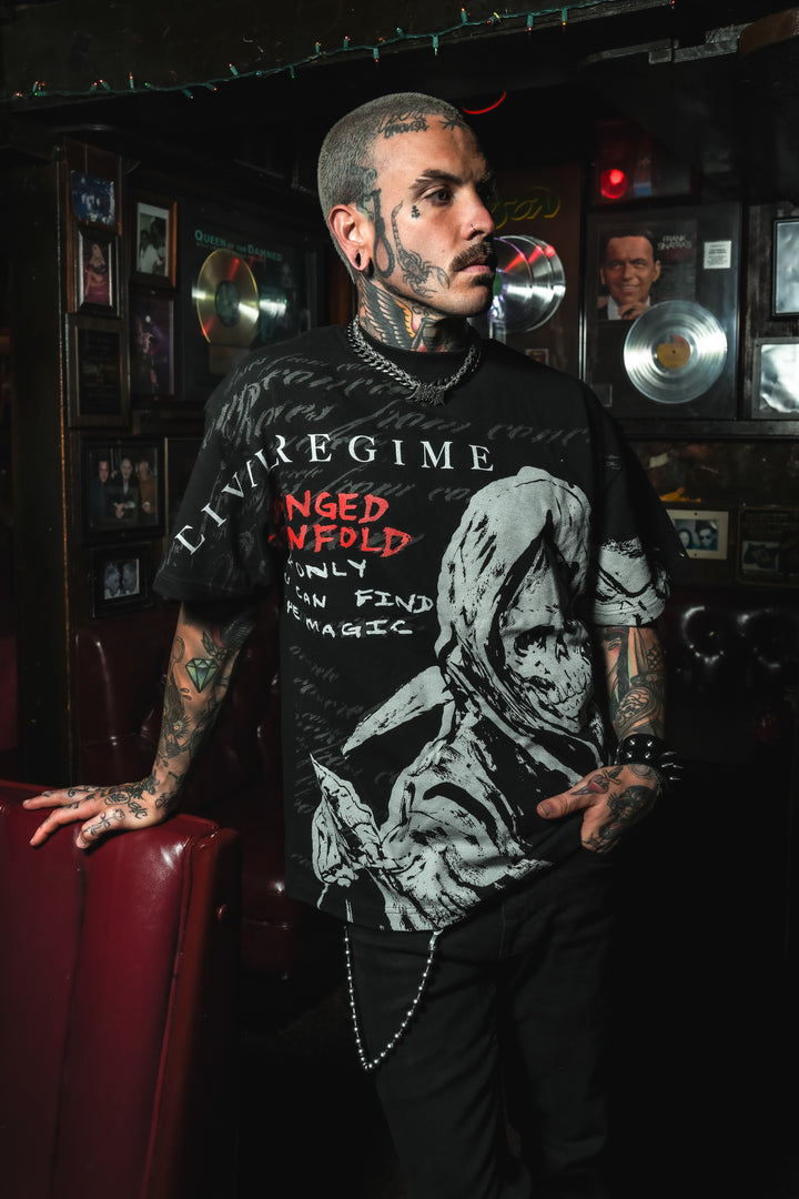 Magic American Classic Oversized Tee in Black
