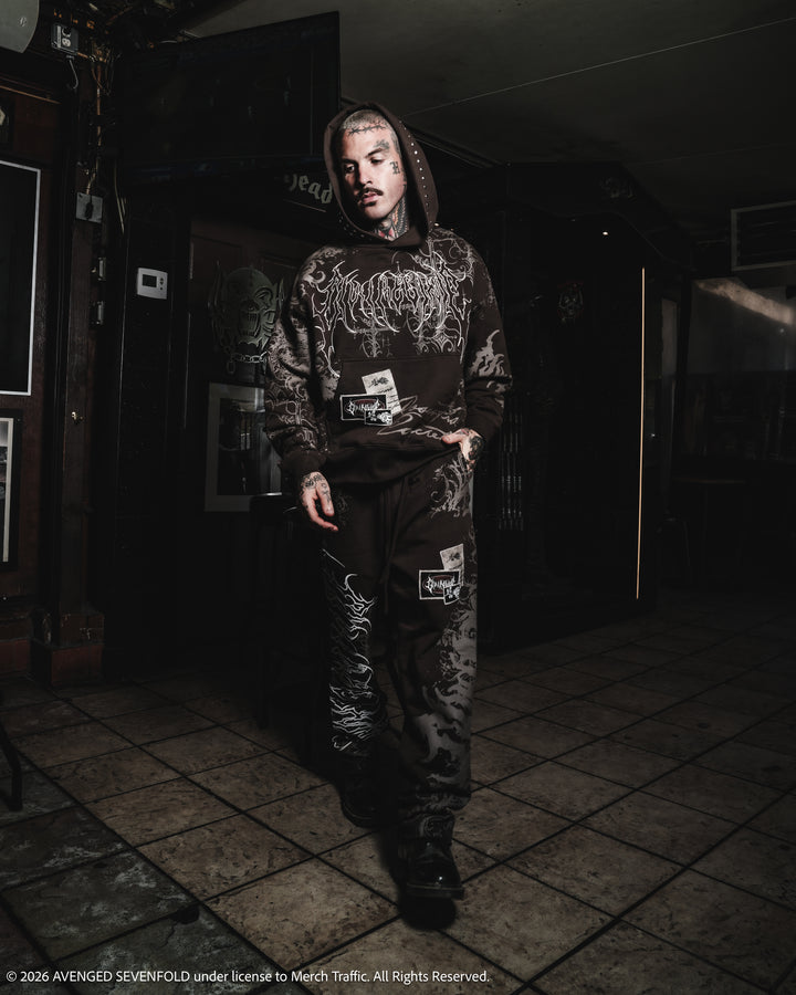 Love And War Eternal Wide Leg Fleece Pants in Fudge