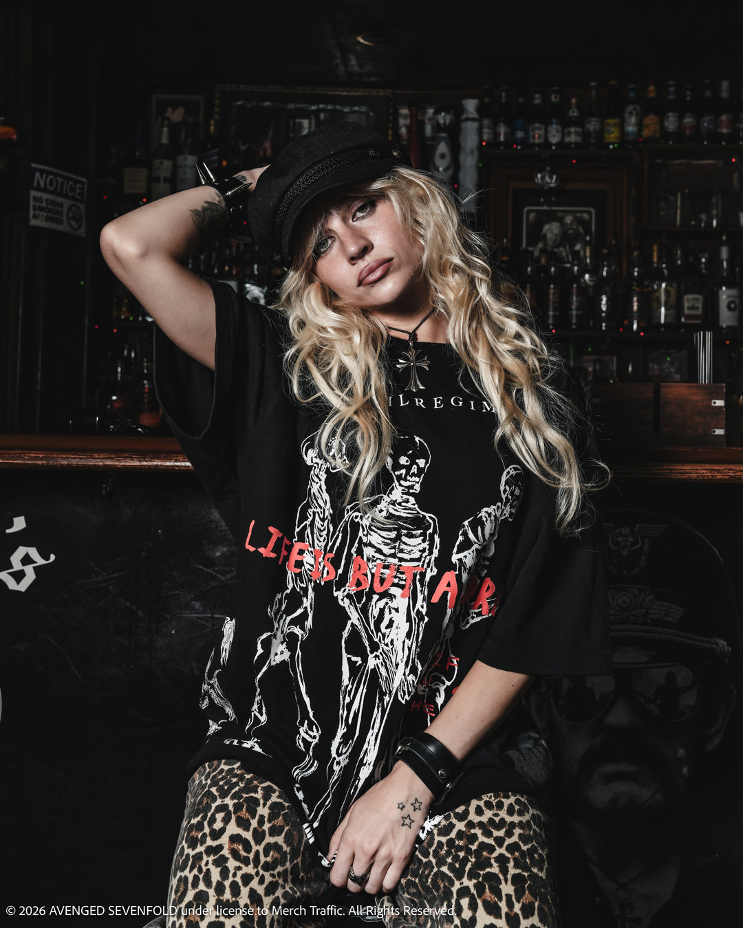 Dreamer American Classic Oversized Tee in Black