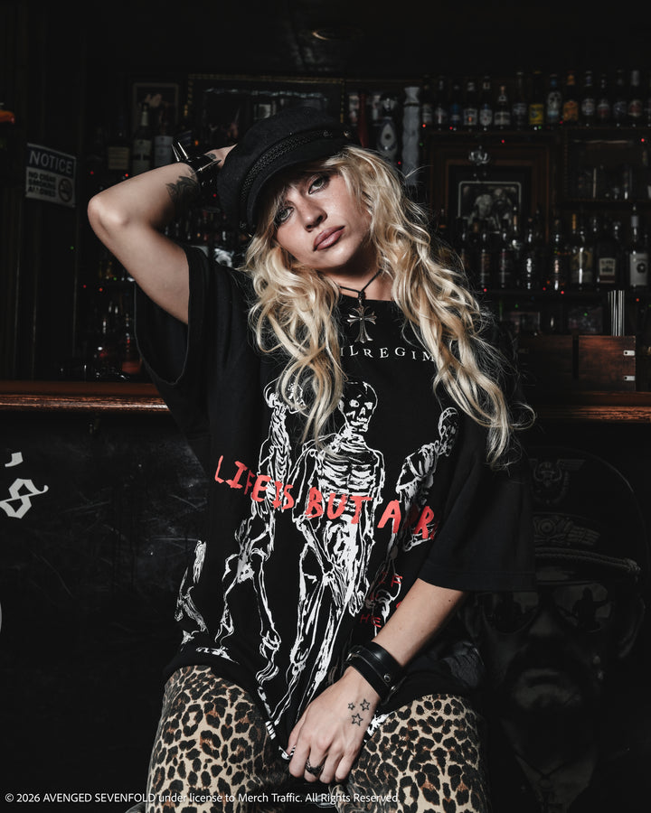 Dreamer American Classic Oversized Tee in Black