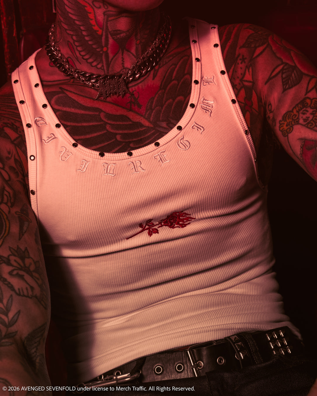 Revenge Tank Top in White