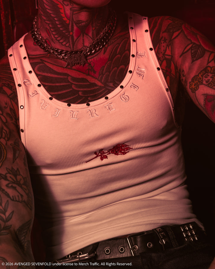 Revenge Tank Top in White