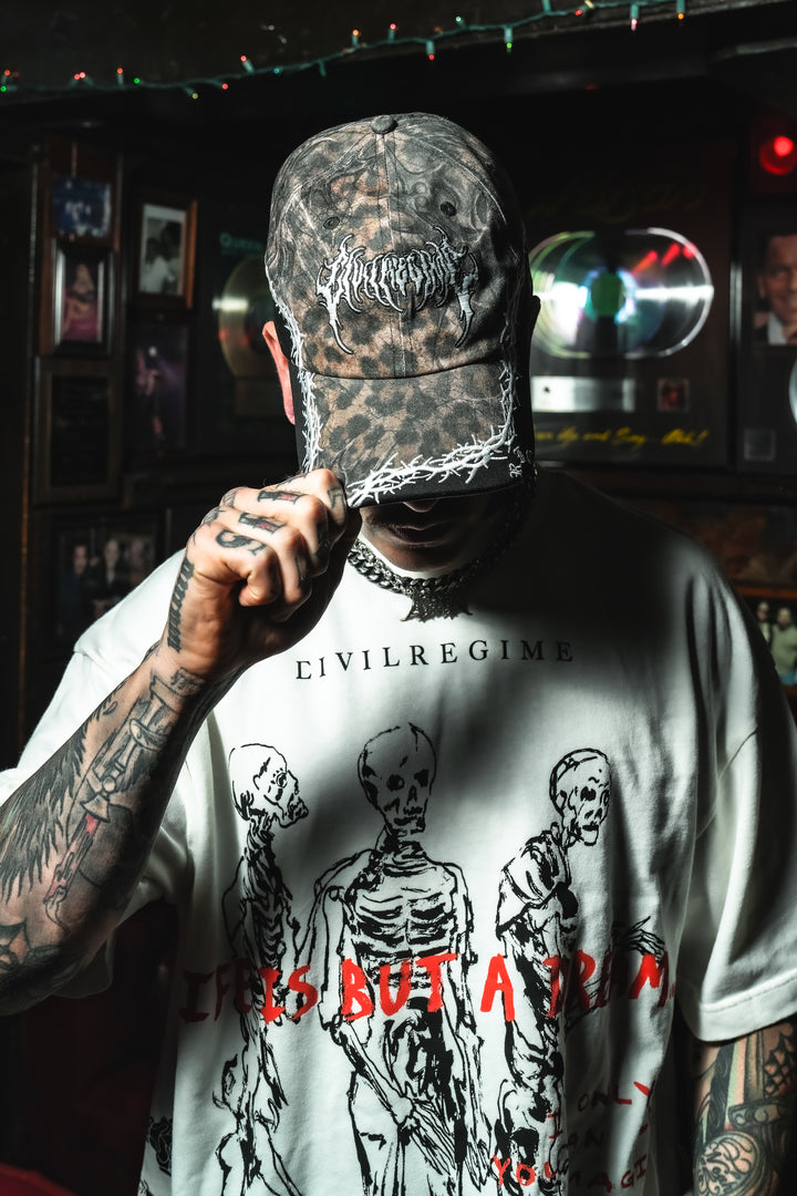 Infected Strapback Hat in Cyber Leopard/Black
