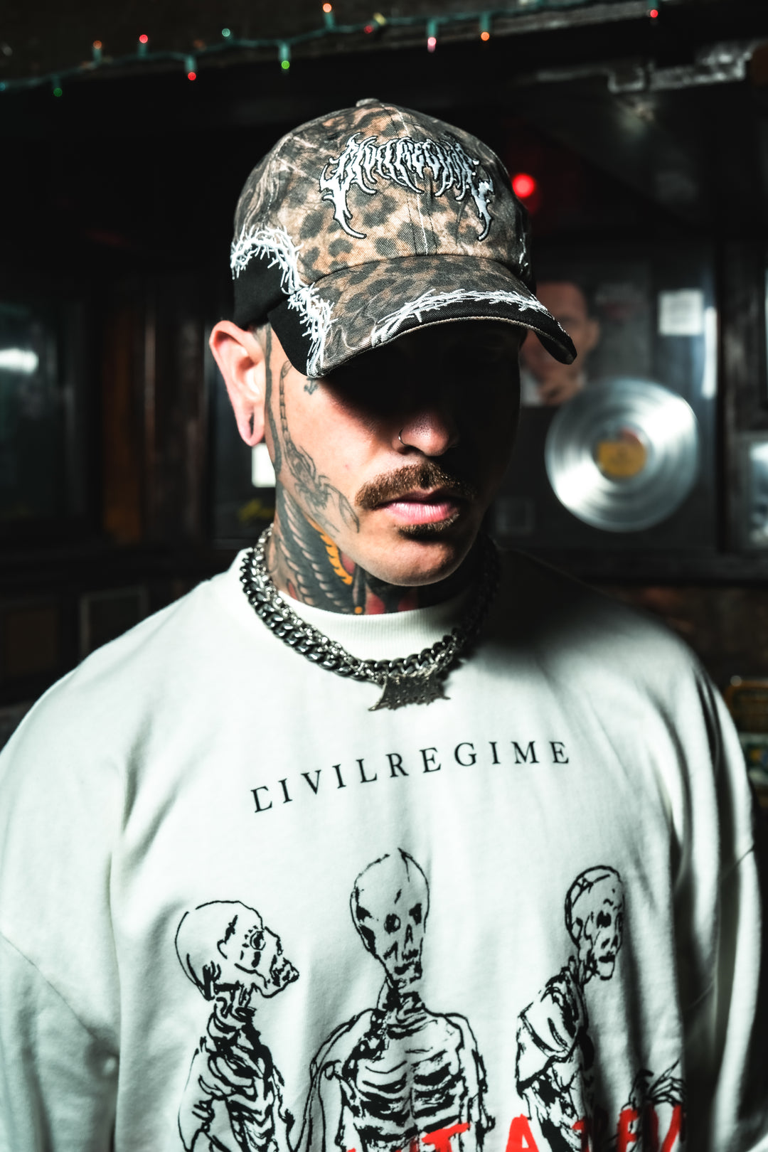 Infected Strapback Hat in Cyber Leopard/Black