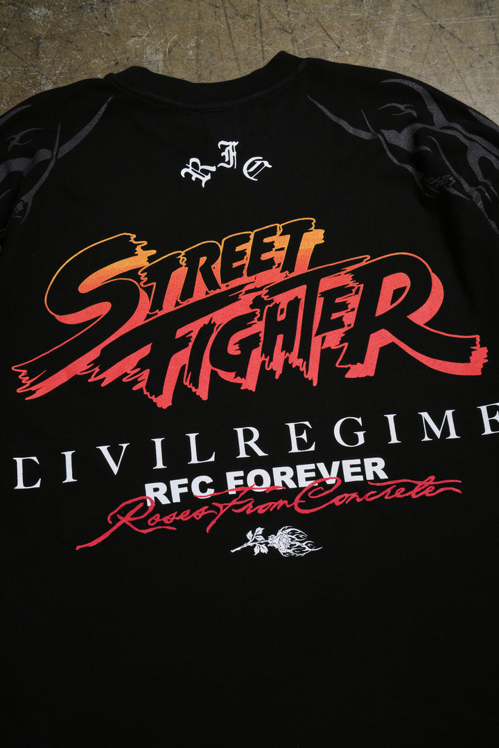 Bonus Round American Classic Oversized Tee in Black