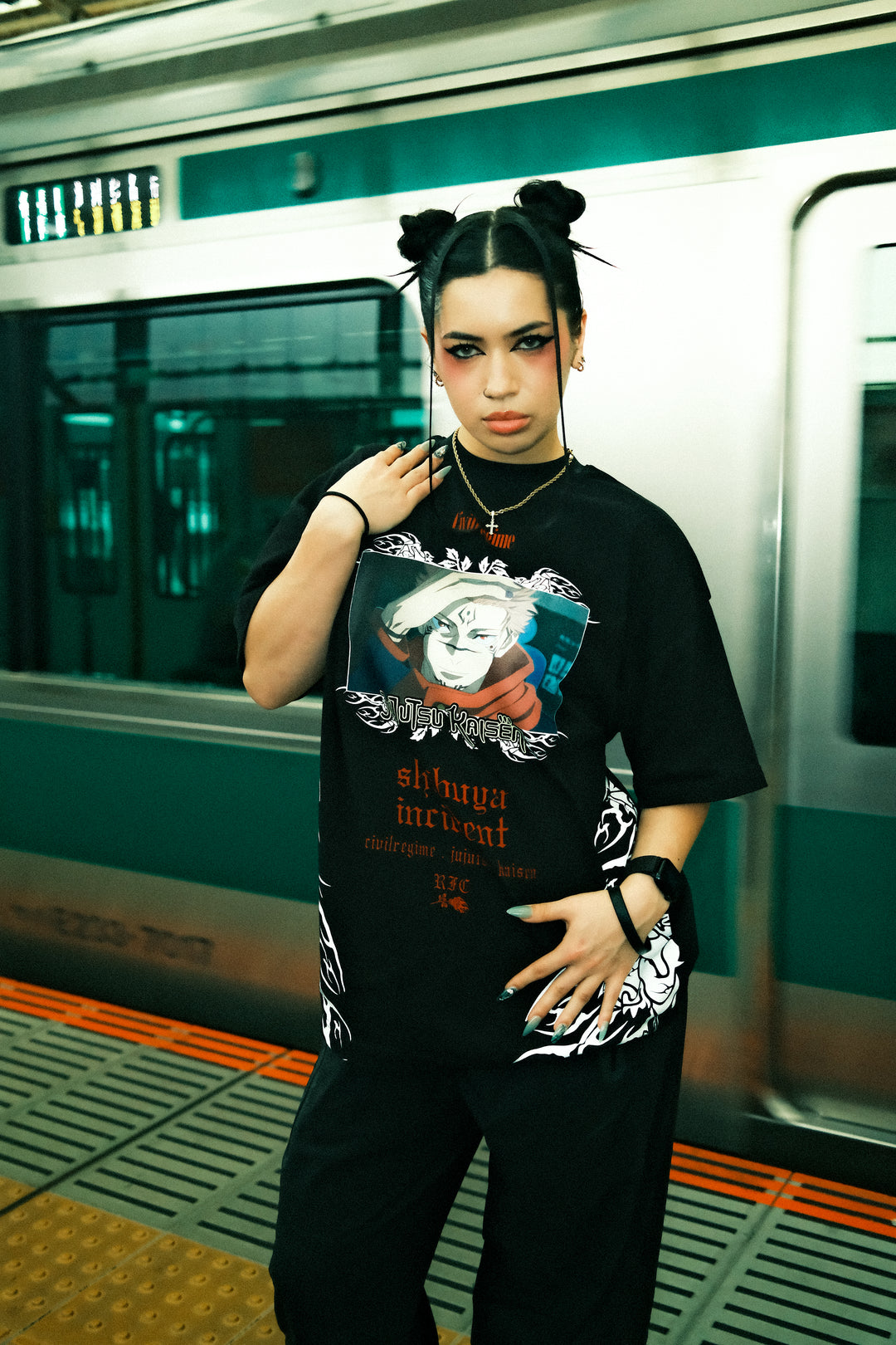 Unforgiven American Classic Oversized Tee in Black