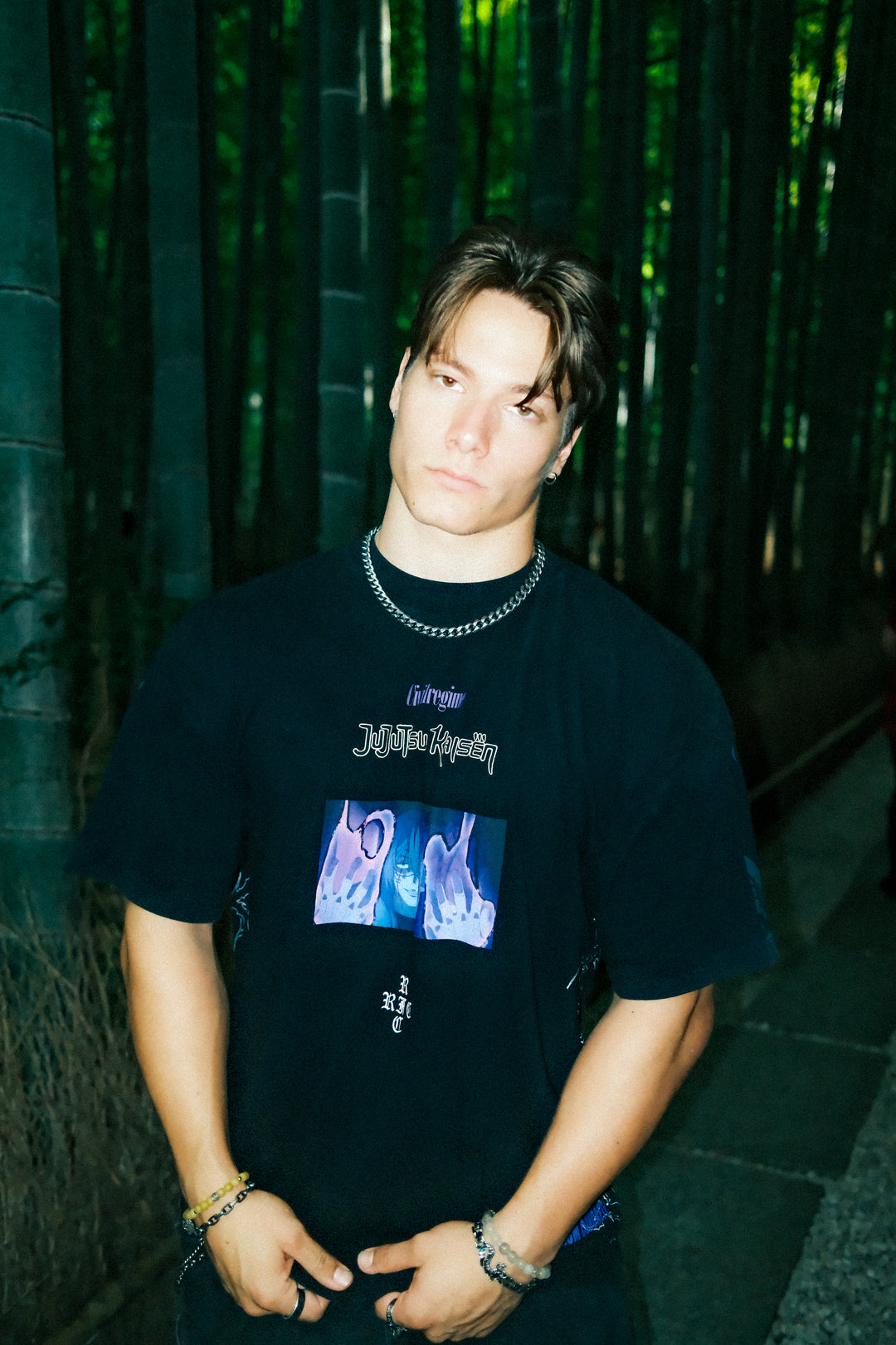 Blood And Soul American Classic Oversized Tee in Black