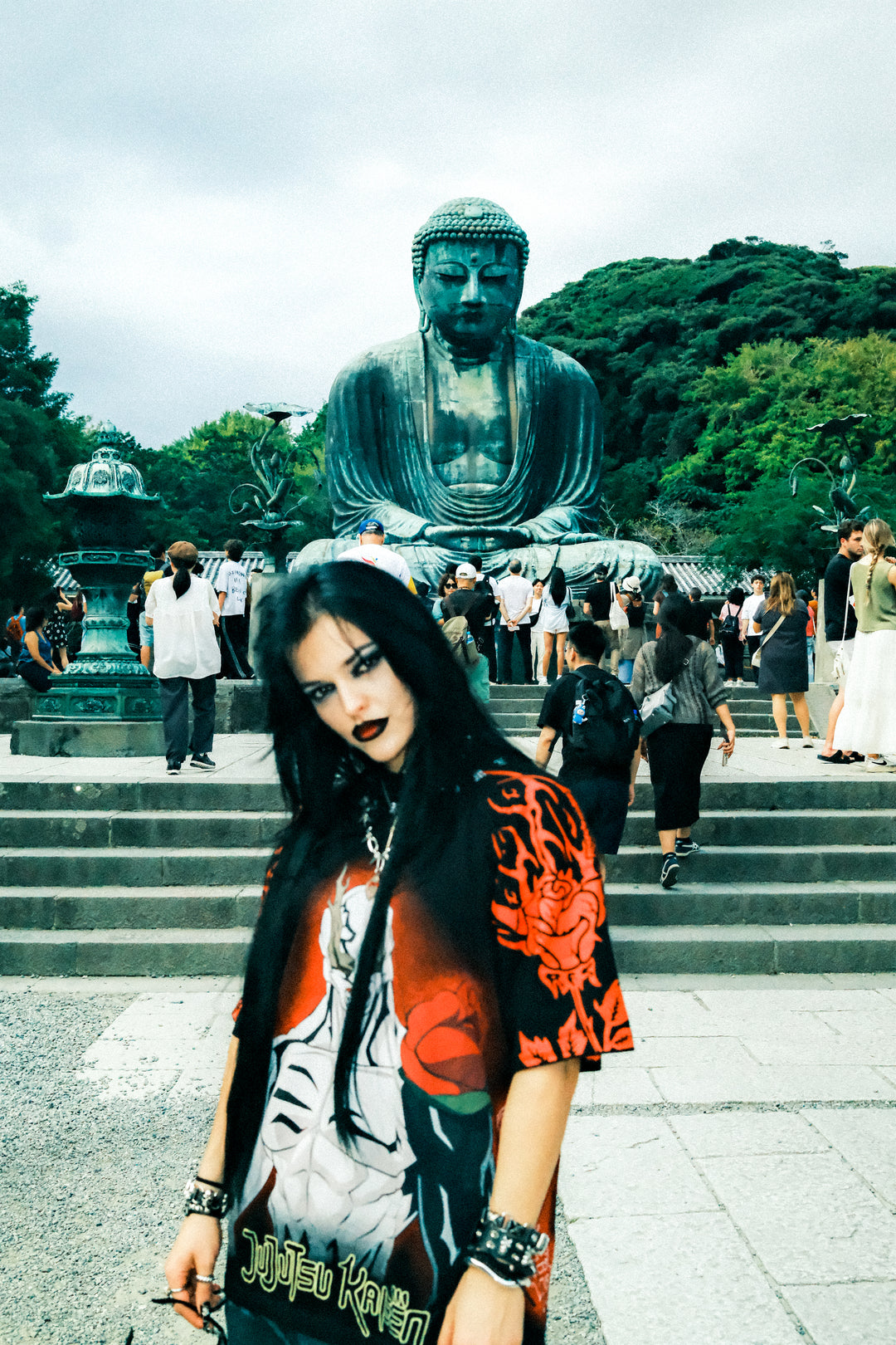 The Cursed Rose American Classic Oversized Tee in Black