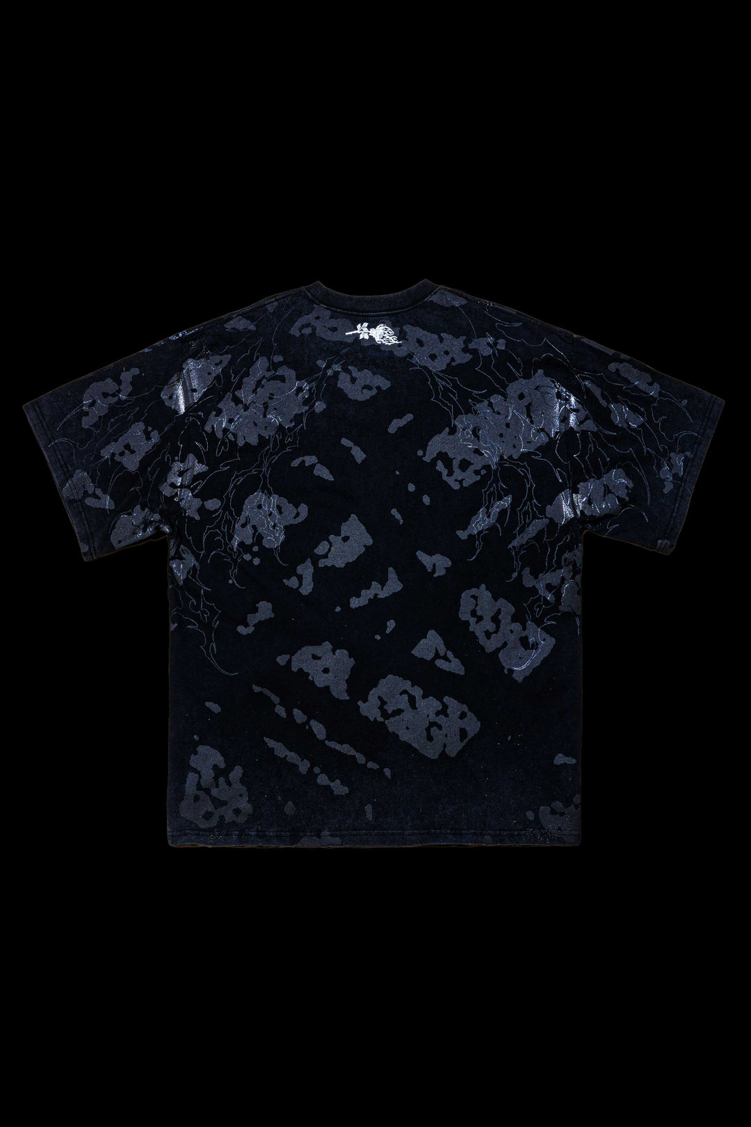 Dystopic Bottom "Side By Side" 199X Oversized Tee in Vintage Black
