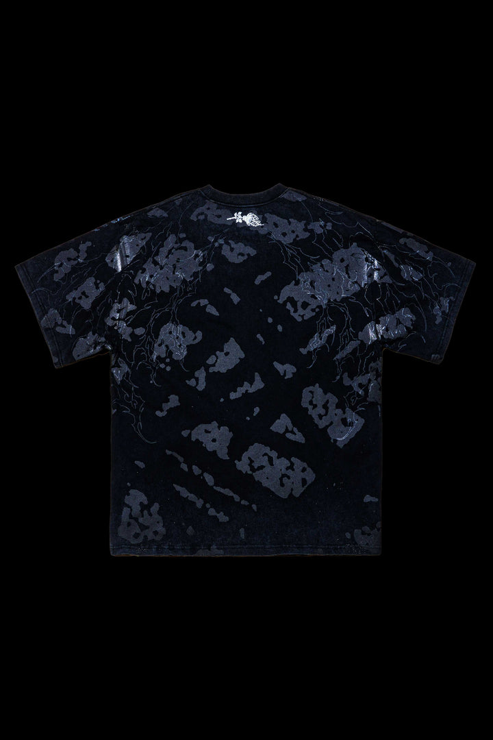 Dystopic Bottom "Side By Side" 199X Oversized Tee in Vintage Black