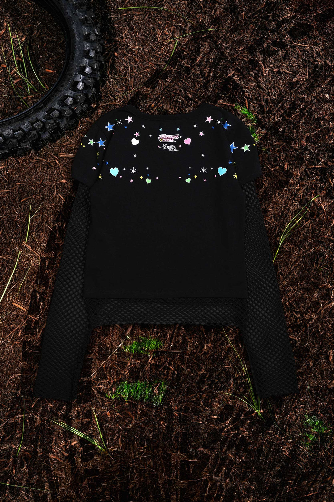 Boss Baby Hellveil Mesh Twofer in Black