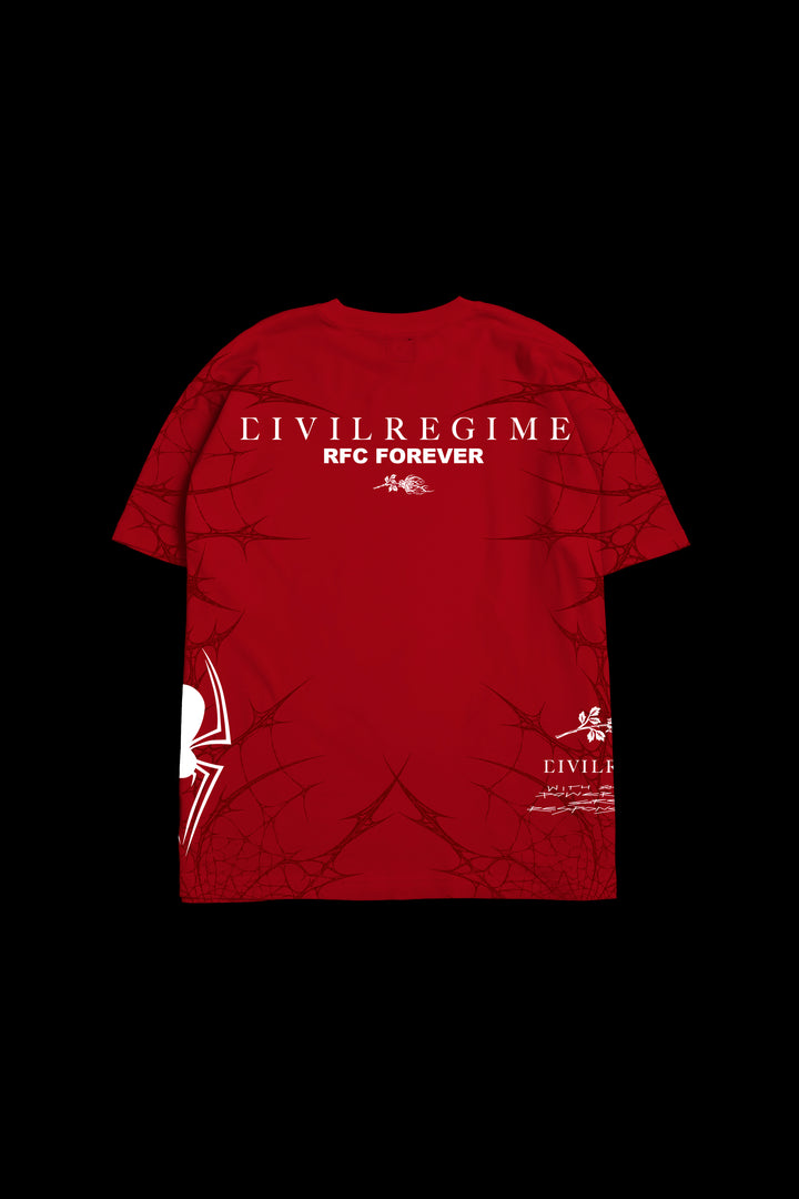 First Strike American Classic Oversized Tee in E-Red (PRE-ORDER)