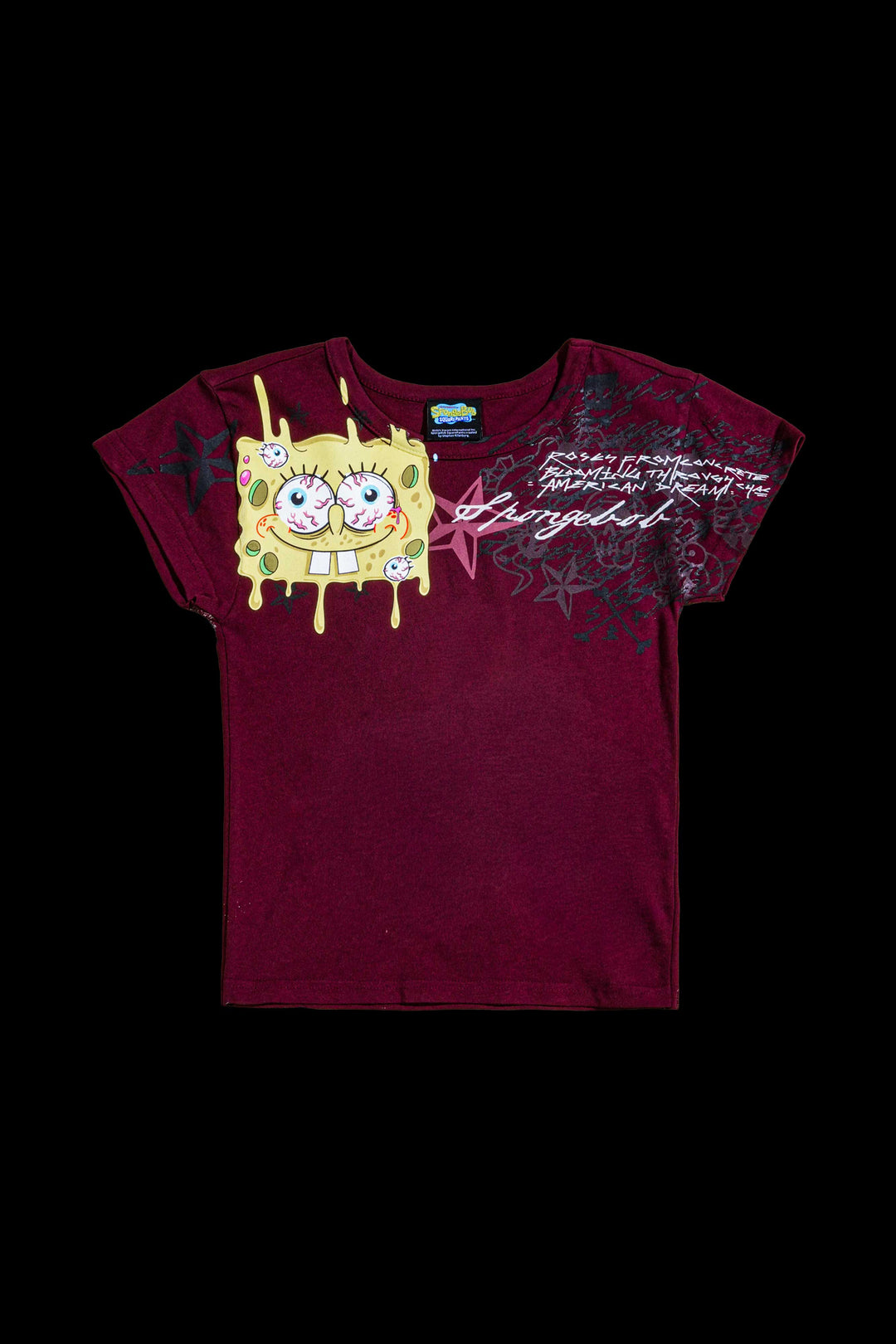 High Tide Baby Tee in Oxblood