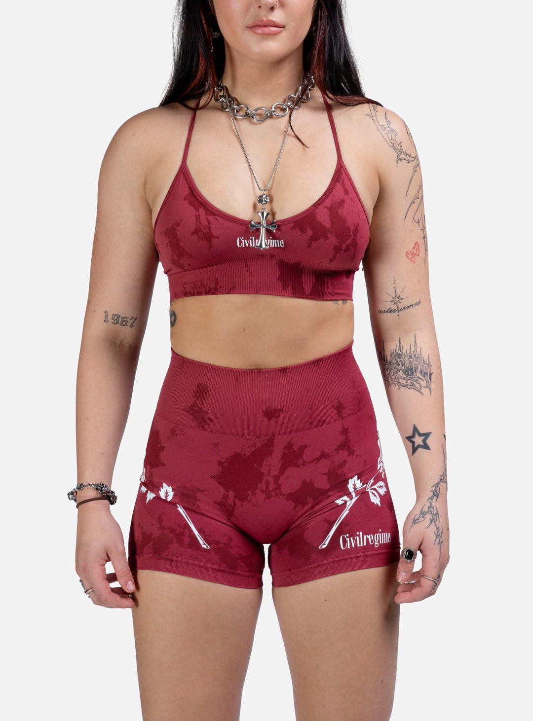 Kelly Seamless Bra in Blush Red Reaper Wash