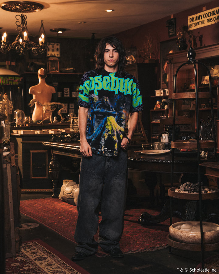 Graveyard Ghouls American Classic Oversized Tee in Black