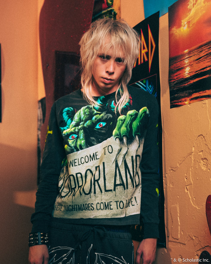 Nightmare Roses L/S Tee in Vintage Ashes