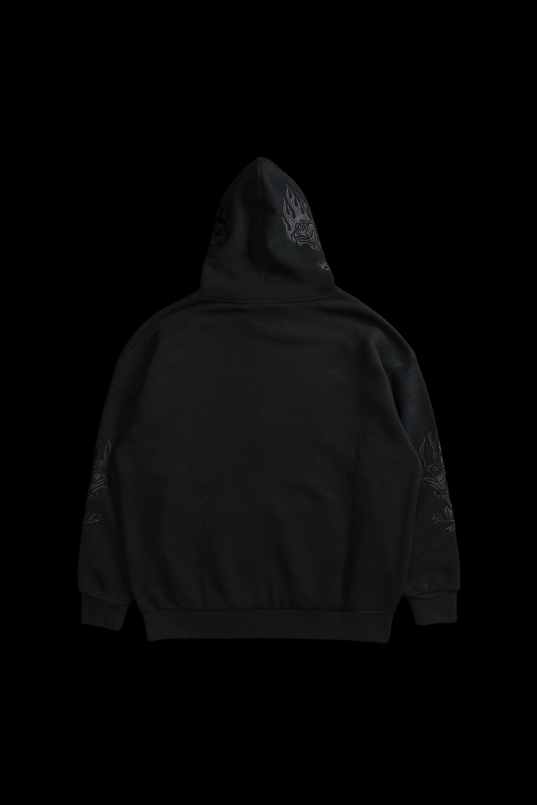 A Forever Rose Classic Zip Up Hoodie in Black