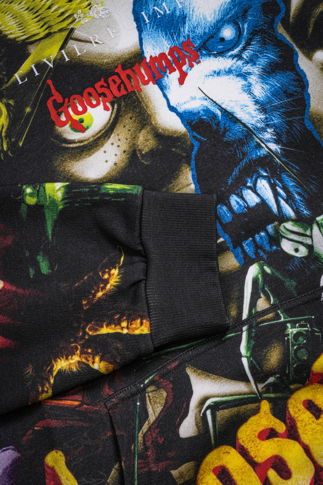 Goosebumps Collage Indie Rose Hoodie in Goosebumps All Over Print