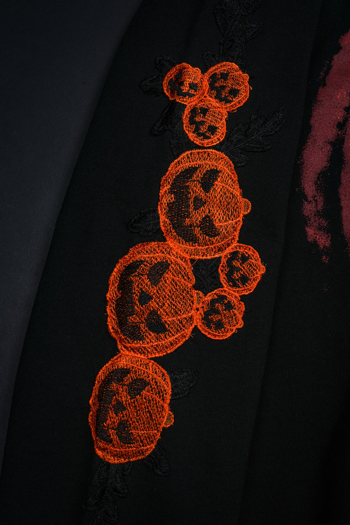 Pure Evil Indie Rose Hoodie in Black