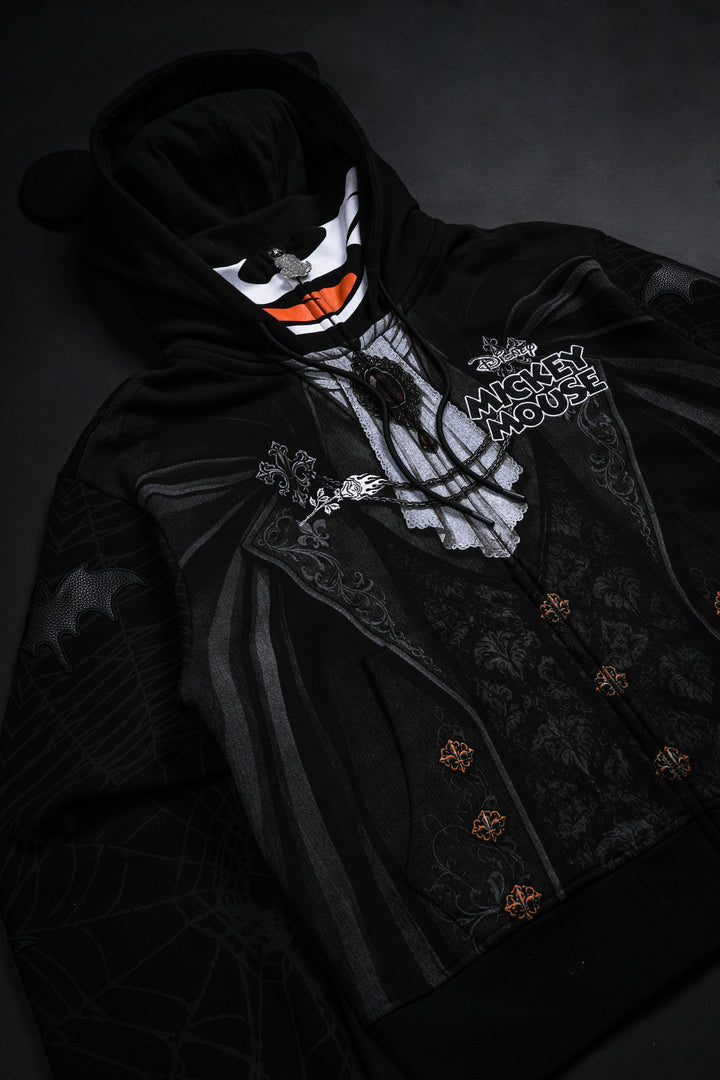 Blood Thirst Civil Cowl Zip Up Hoodie V2 in Black