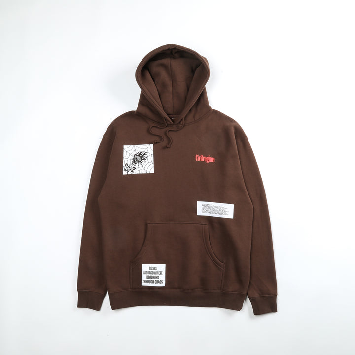 Bandana Box Logo Hooded Sweatshirt Brown