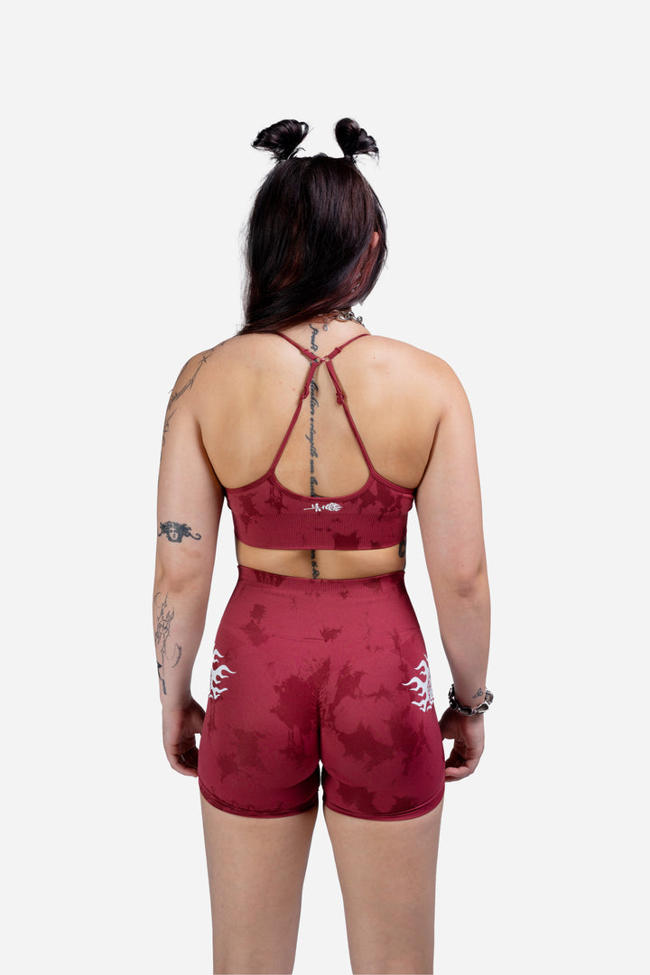 Kelly Seamless Bra in Blush Red Reaper Wash