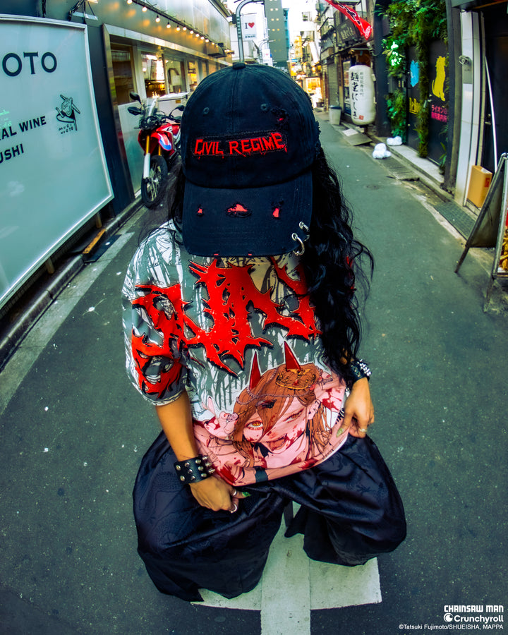 Cut Through Control Dad Hat in Black