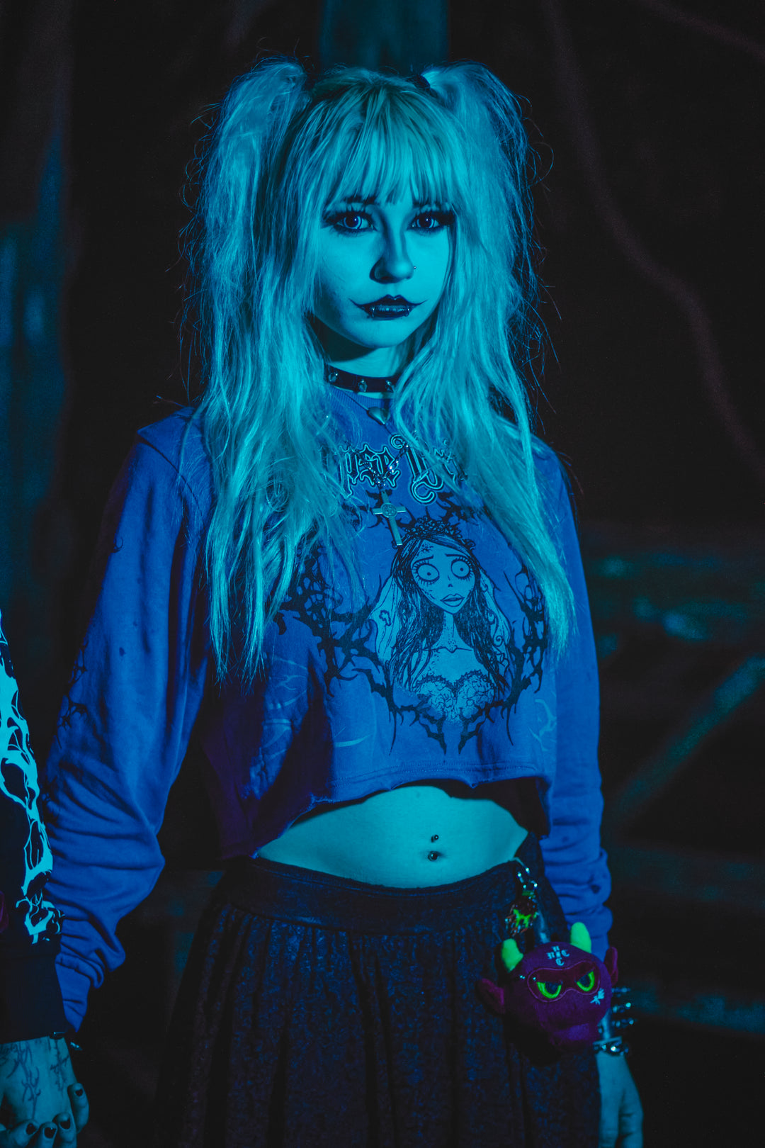 Eternal Love L/S Boxy Crop Tee in Lavender Fade