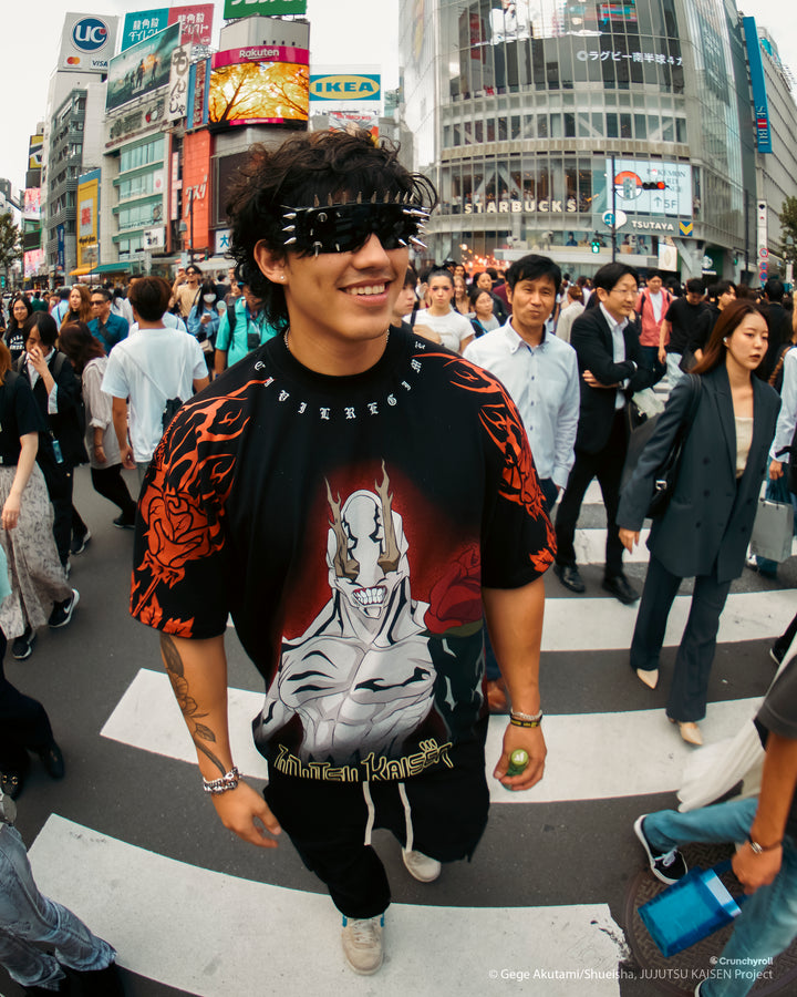 The Cursed Rose American Classic Oversized Tee in Black
