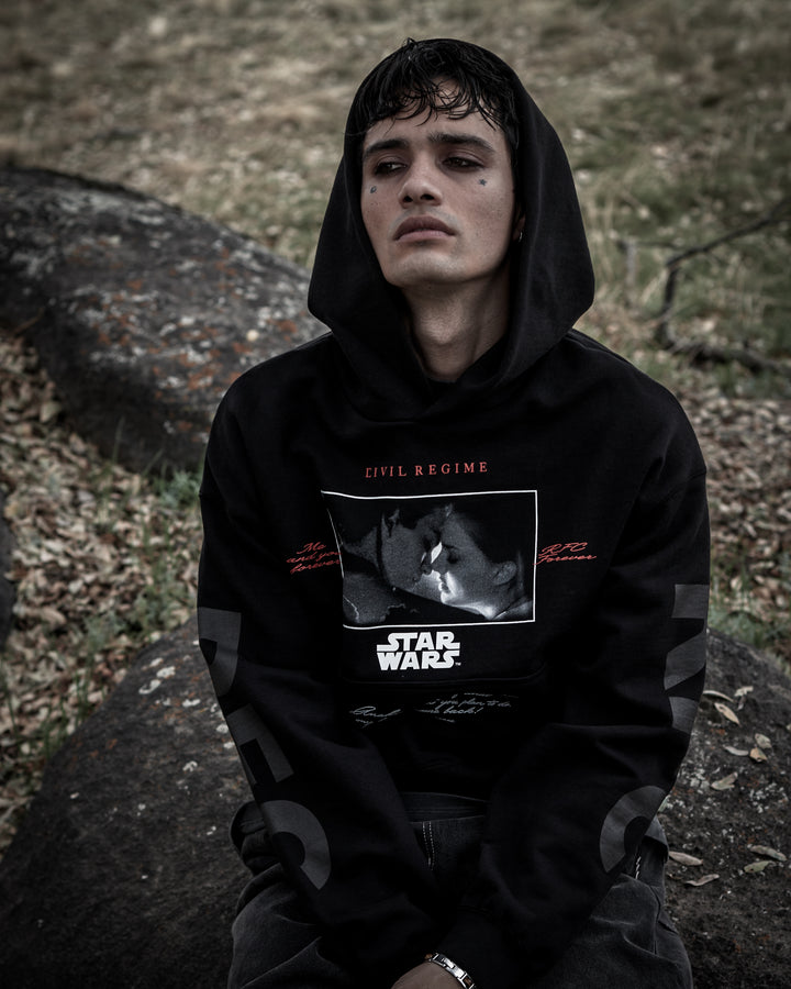 Roses Of Love Forever Hoodie in Black