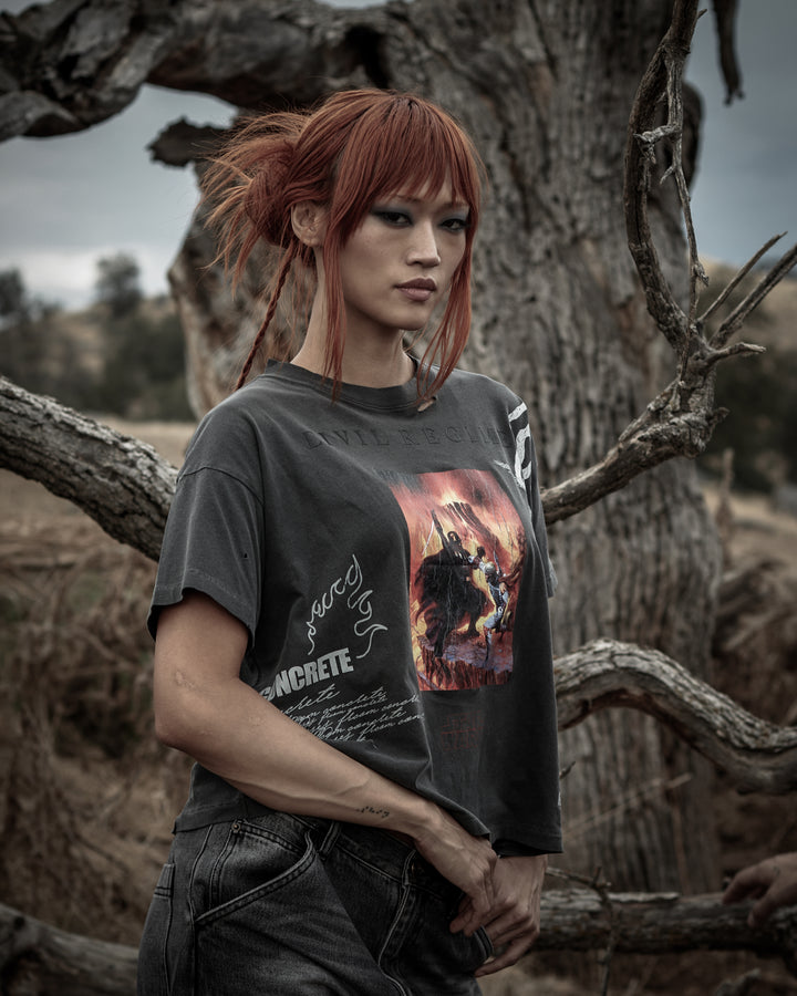 Vader Vs. Fett Everyday Basic Tee in Vintage Ashes