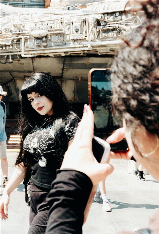 Civil Mickey Baby Tee in Black