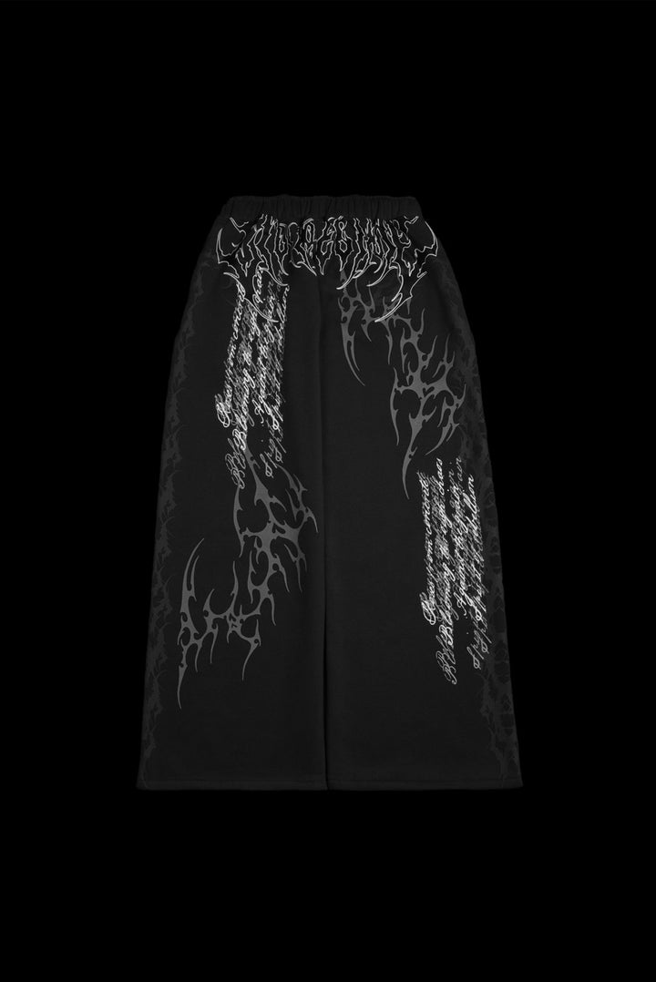 Letter To You Lowrise Wide Leg Pants in Black