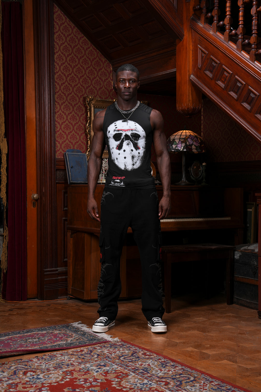 Jason Sleeveless Compression Shirt in Black