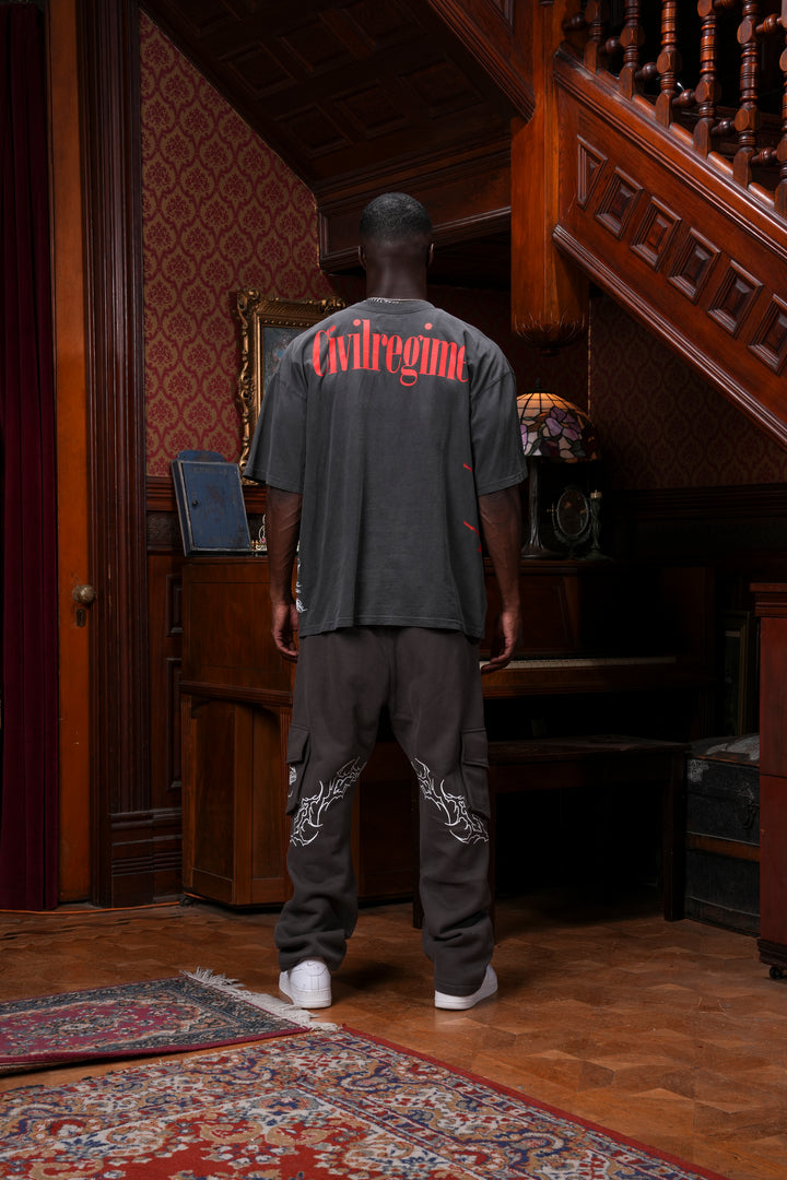Jason "Side By Side" 199X Oversized Tee in Vintage Ashes