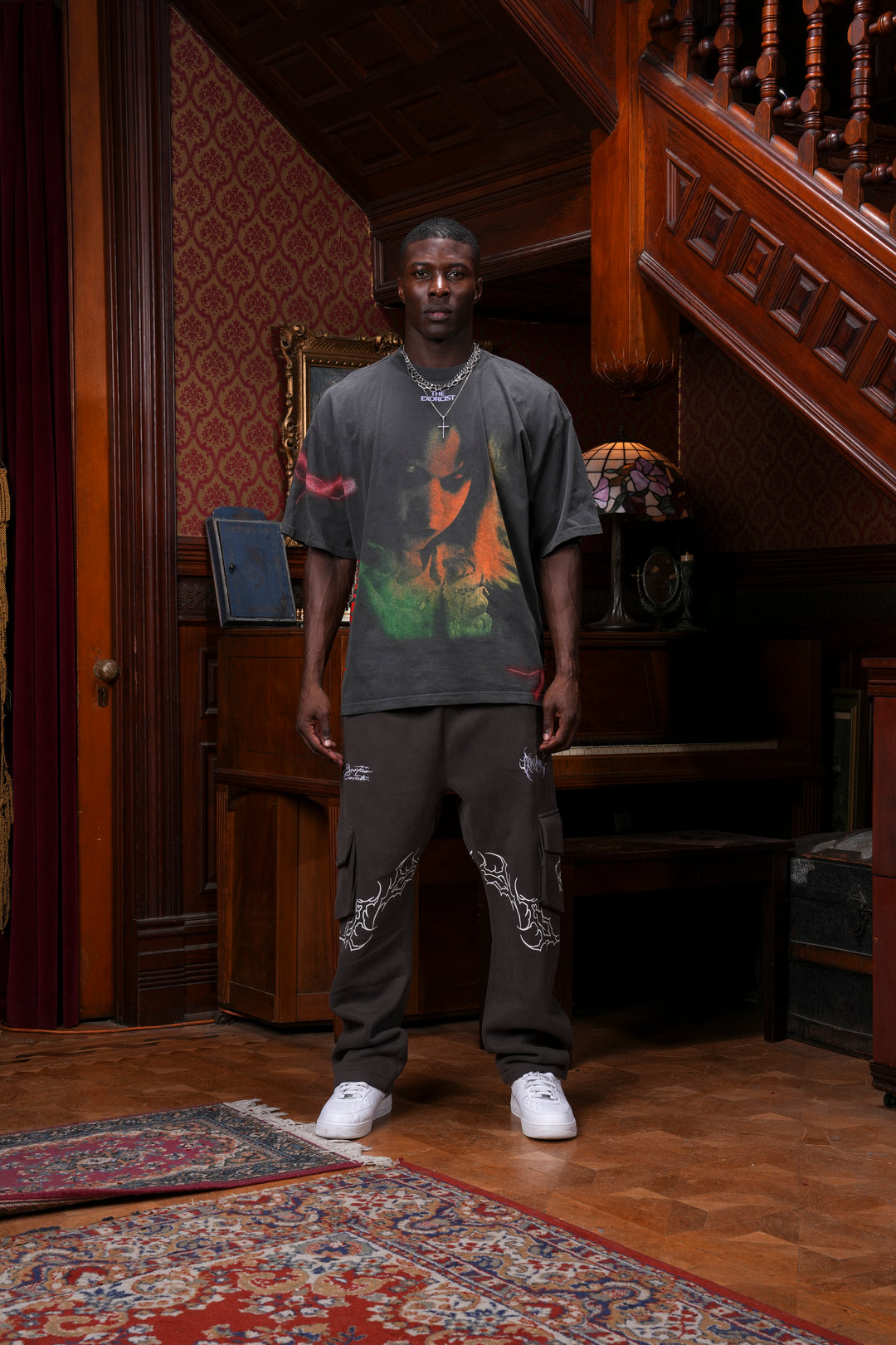 Exorcist "Side By Side" 199X Oversized Tee in Vintage Ashes