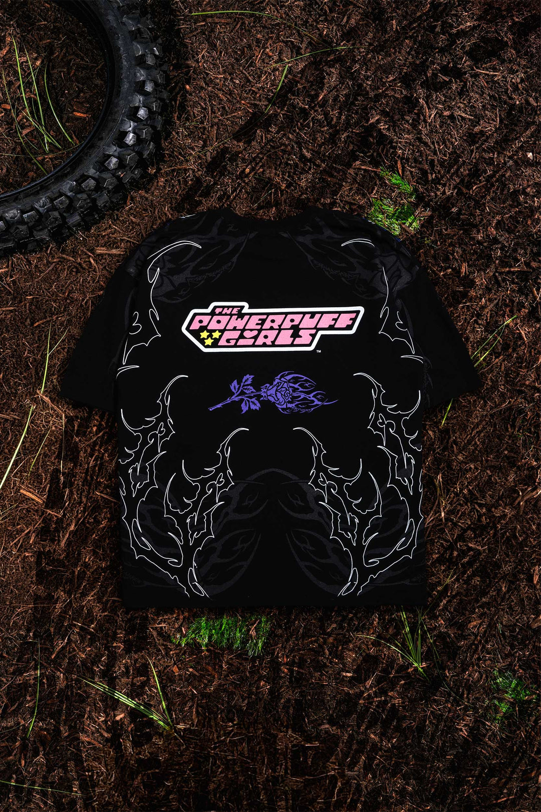 Mojo's Thorn Rush "Side By Side" 199X Oversized Tee in Black