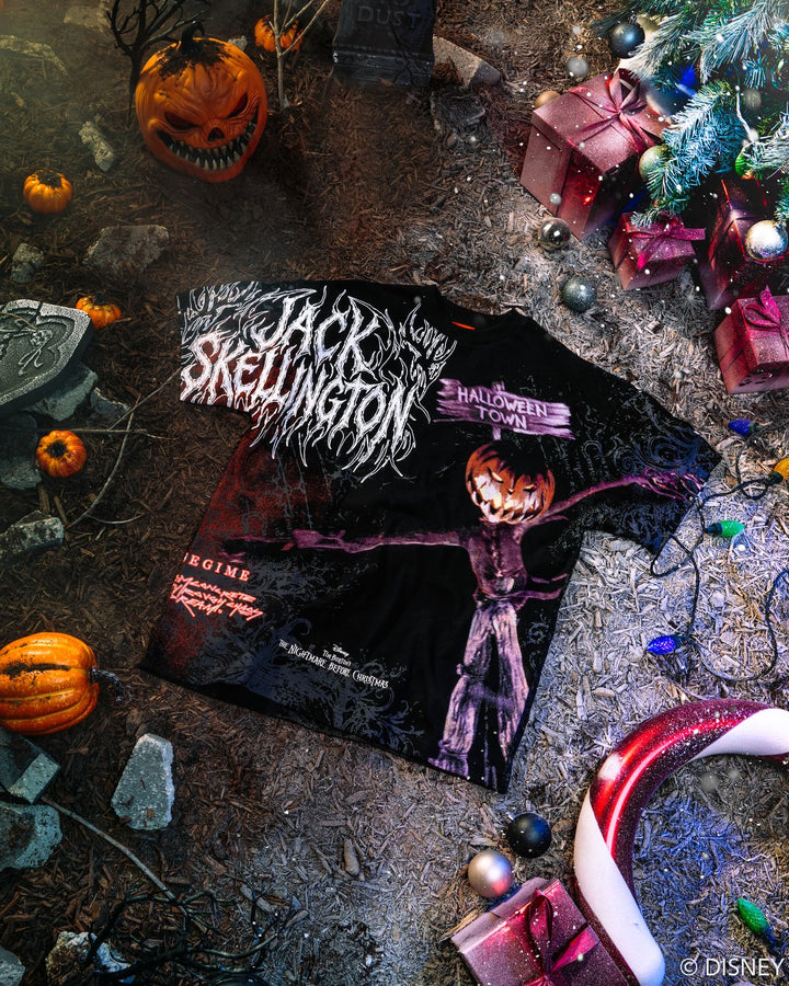 Halloween Chaos American Classic Oversized Tee in Black