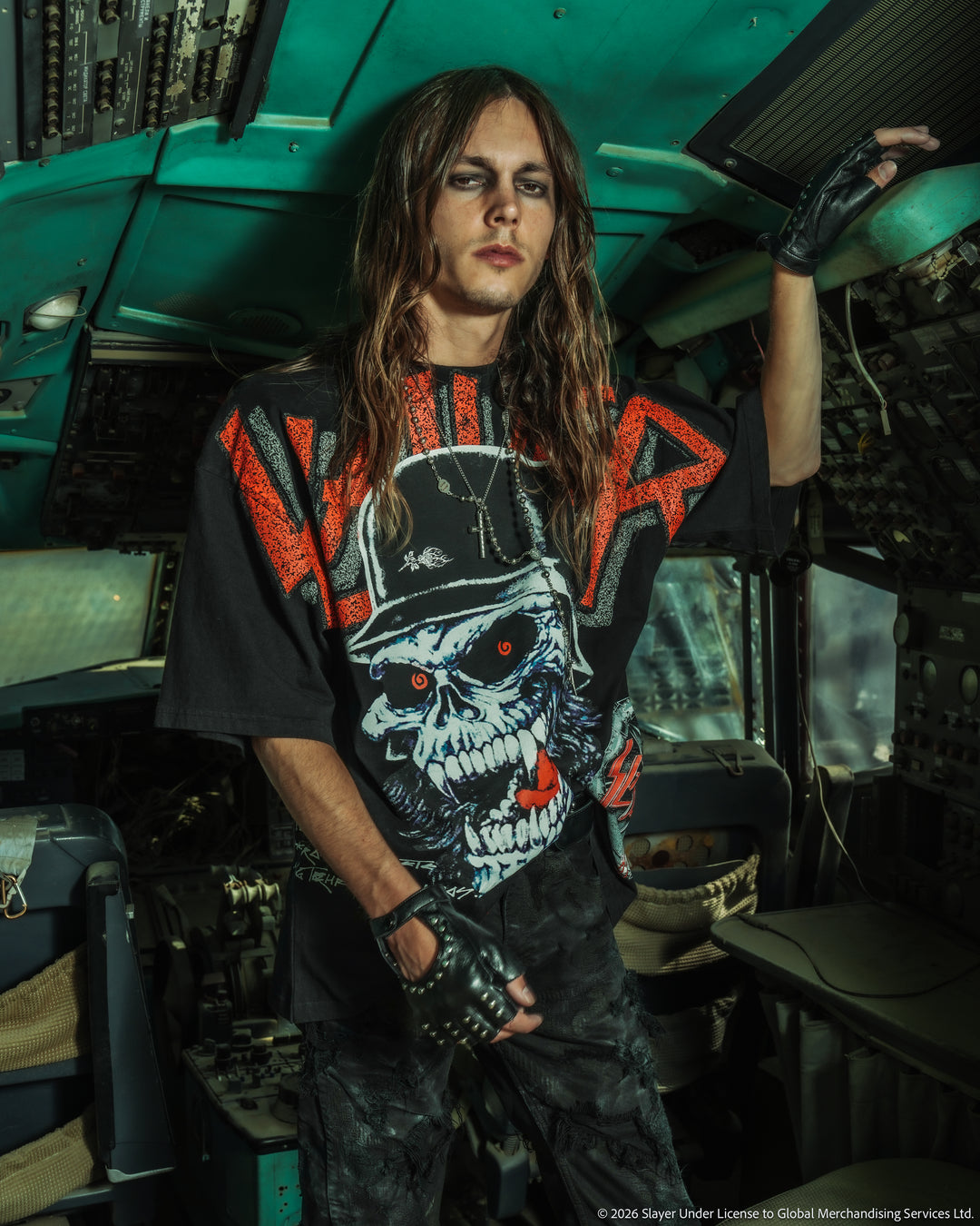 Slaytanic Wehrmacht SBS 199X Oversized Tee in Black