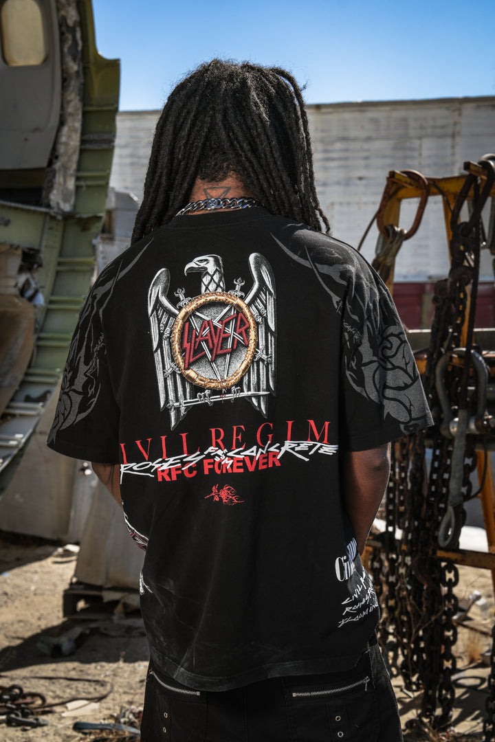 Civil x Slayer Blood Reign American Classic Oversized Tee in Black