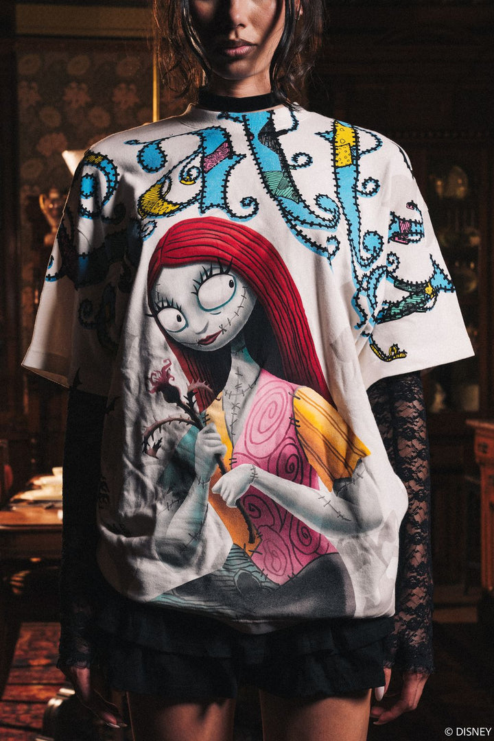 Chaos Stitch By Stitch American Classic Oversized Tee in Butter