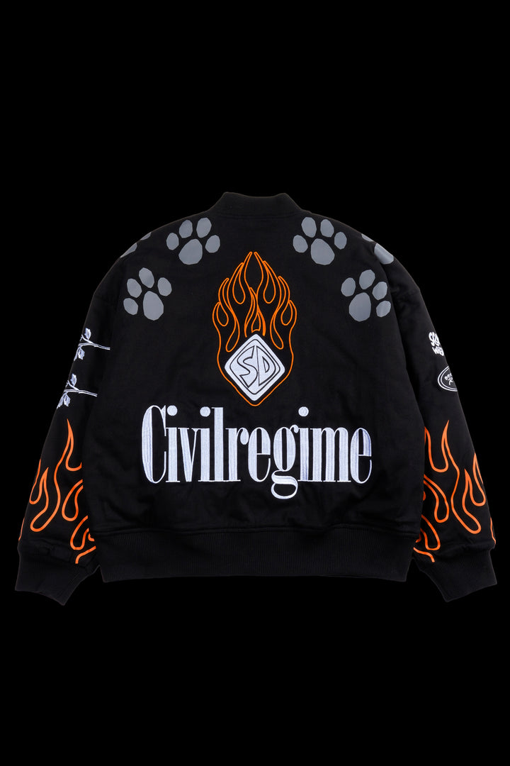 Scooby Doo Racing Jacket in Black