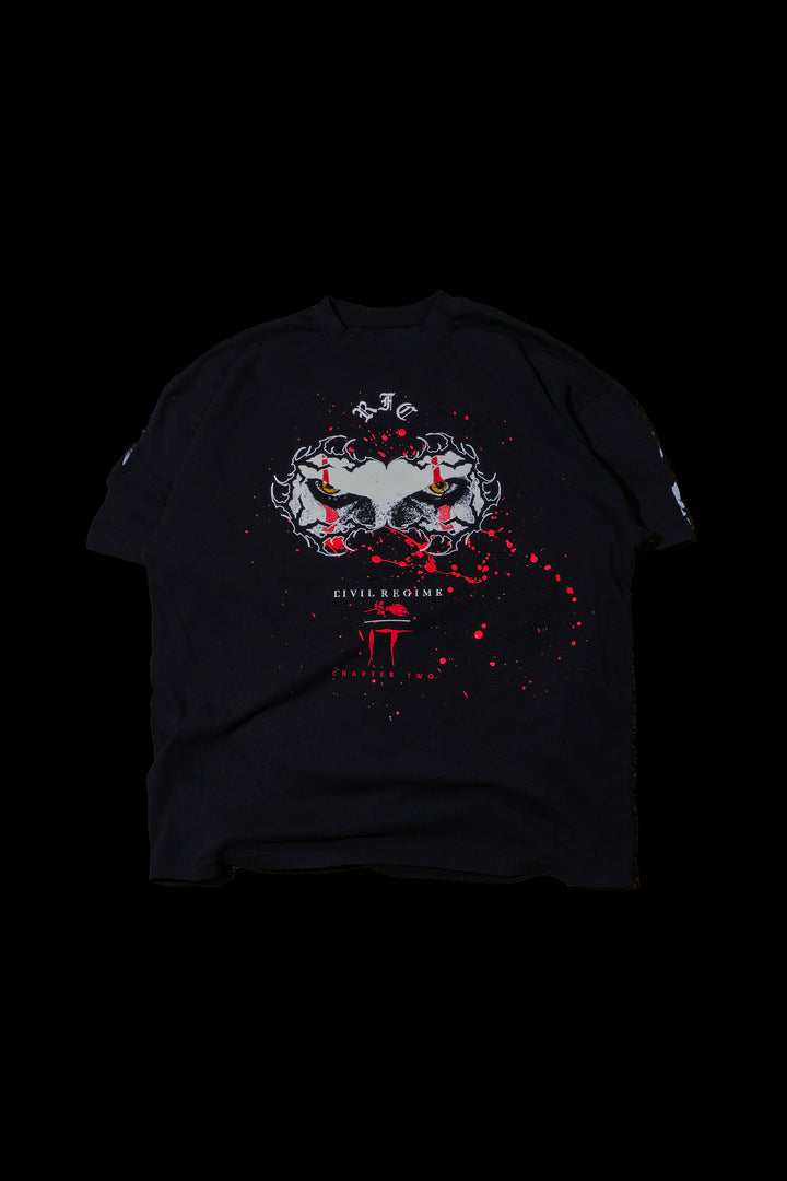 Yellow Eyes American Classic Oversized Tee in Black