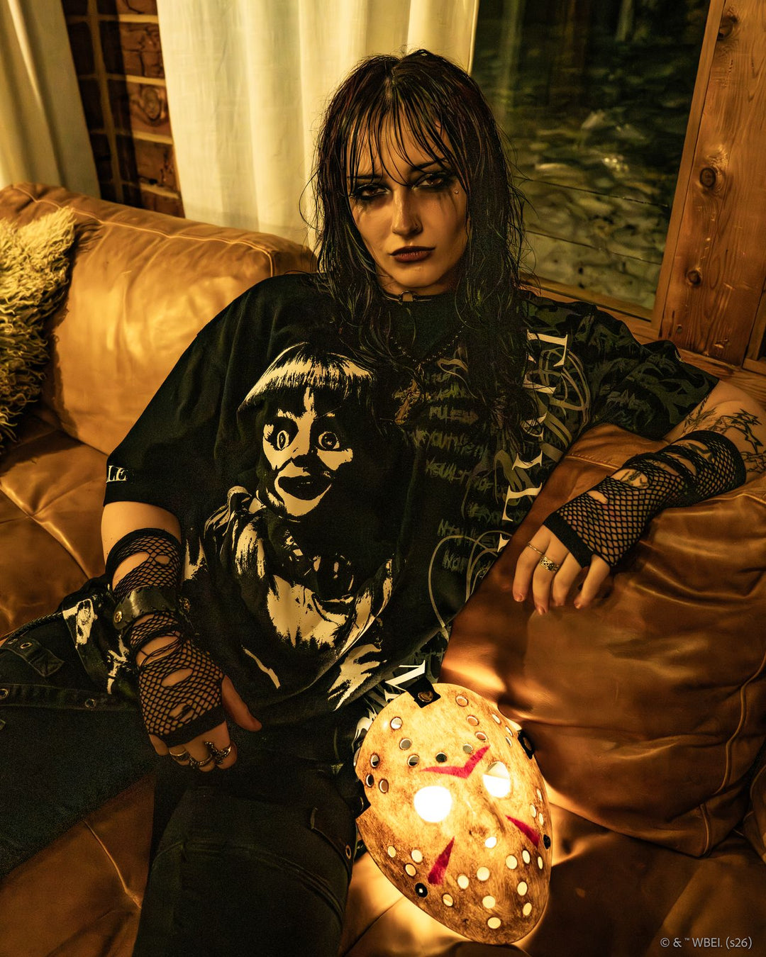 Miss Me? "Side By Side" 199X Oversized Tee in Black